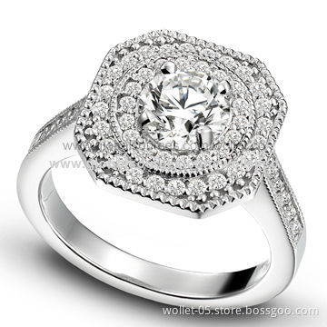 New Design Eternity Wedding Cubic Zirconia Ring, Best Jewelry for Engagements, Nickel and Lead-free